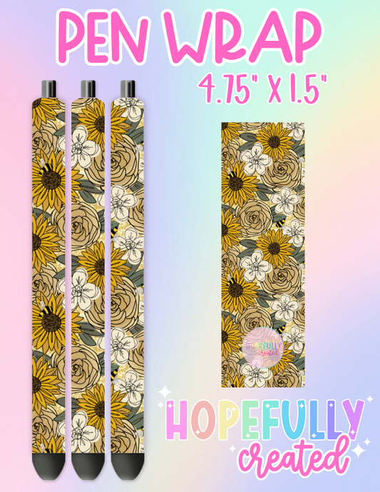 Floral Pen Wrap-2625