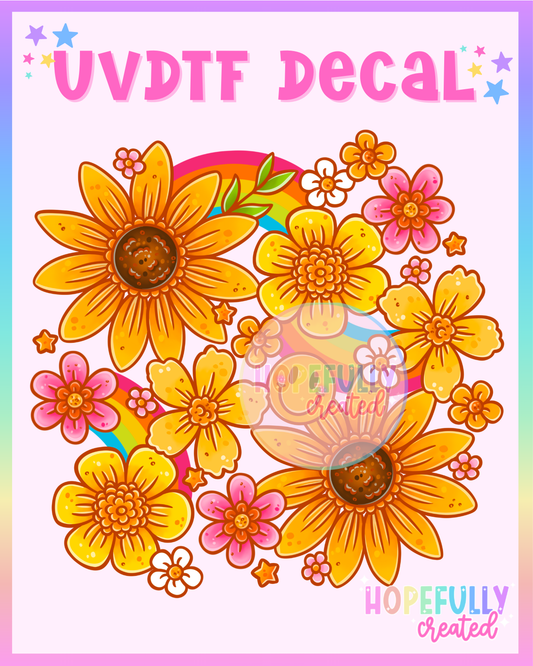 Sunflower UVDTF Decal