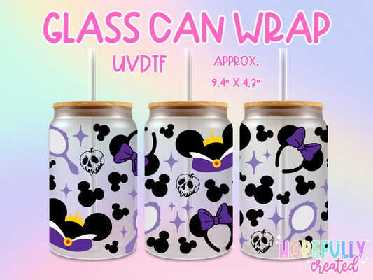 Evil Queen UVDTF Glass Can Wrap