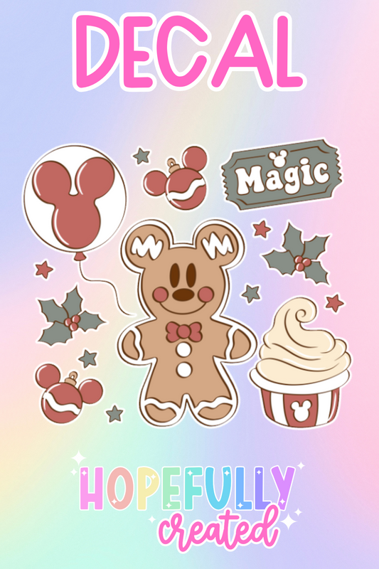 Christmas Gingerbread Decal-553 VIP