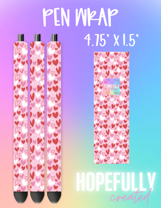 Hearts Pen Wrap-732