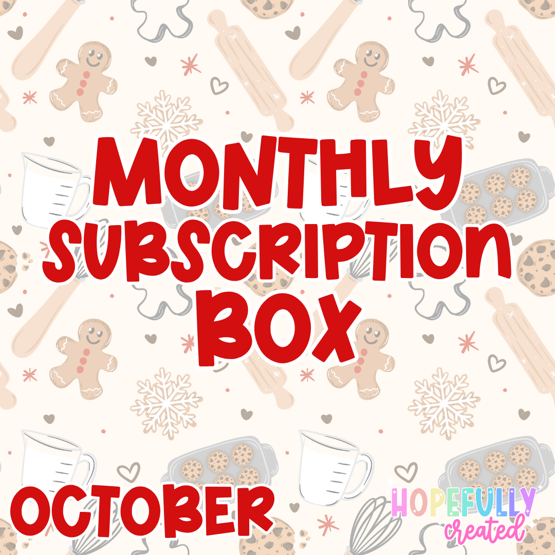 October Monthly Subscription Box [Must purchase alone-NO discount codes]