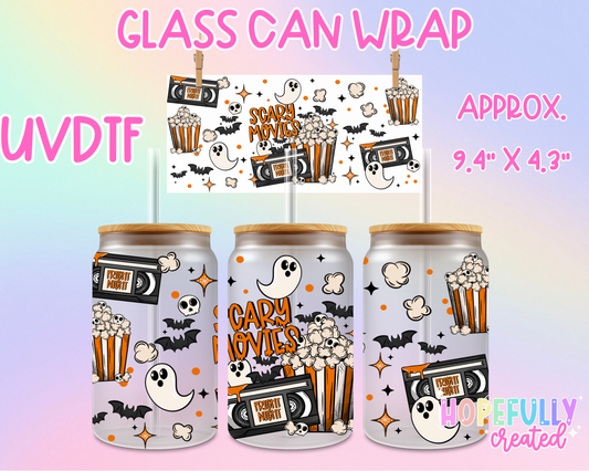 Scary Movies UVDTF Glass Can Wrap