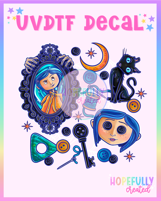 Coraline UVDTF Decal