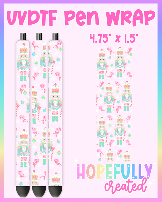 Pastel Nutcrackers UVDTF Pen Wrap