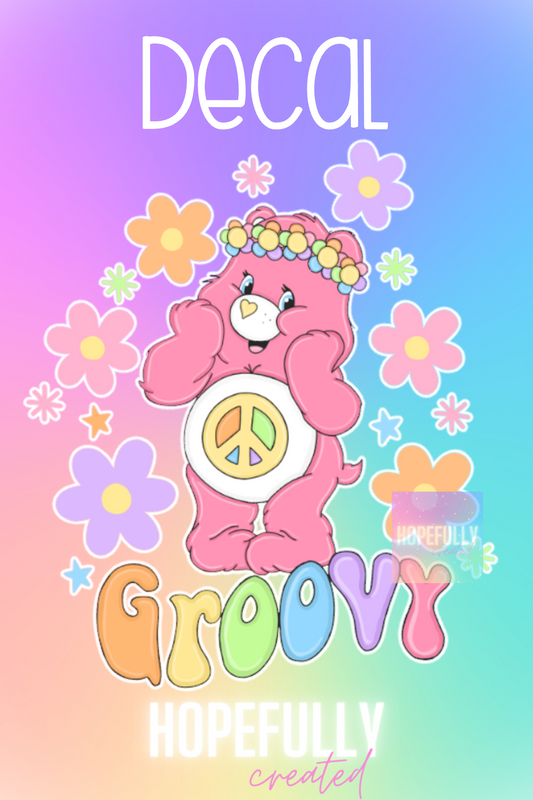 Groovy Bear Decal-235 VIP