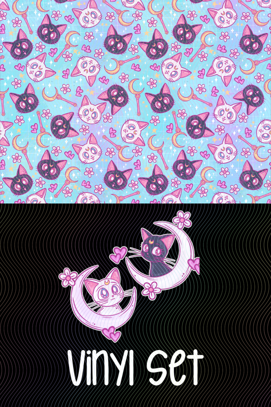Anime Cats Vinyl Set