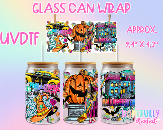 Halloweentown UVDTF Glass Can Wrap