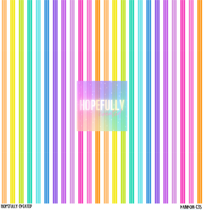 Rainbow Stripes Vinyl Collection- 635