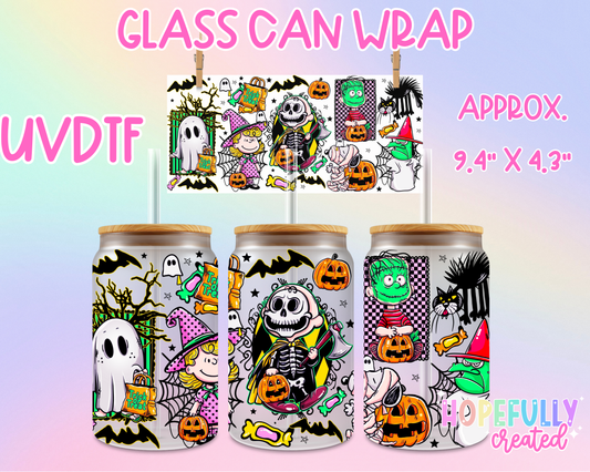 Peanuts Halloween UVDTF Glass Can Wrap