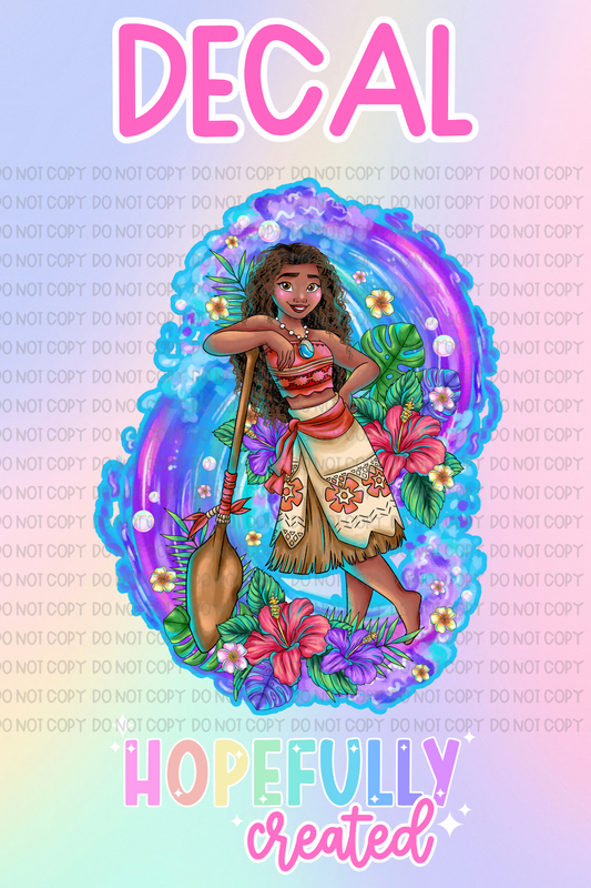 Princess Moana Decal-562 VIP