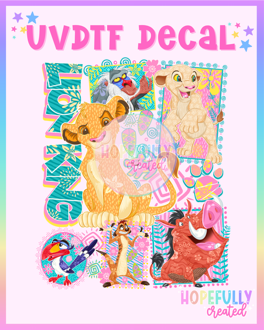 Lion UVDTF Decal