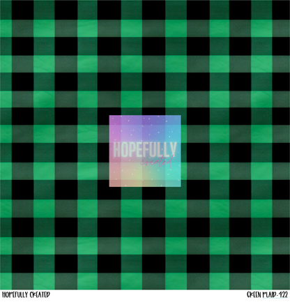 Green Plaid Vinyl Collection- 422