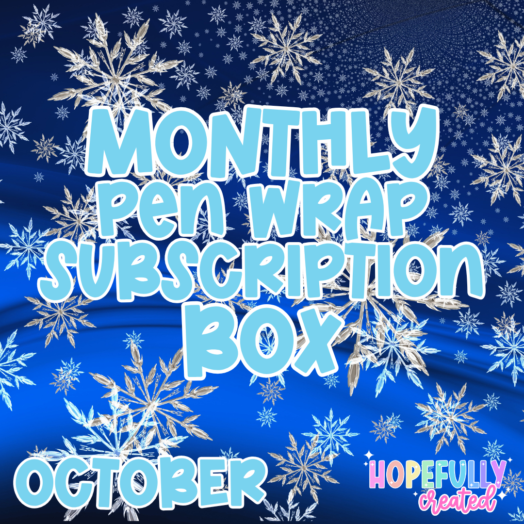 October Monthly PEN WRAP Subscription Box [Must purchase alone-NO discount codes]