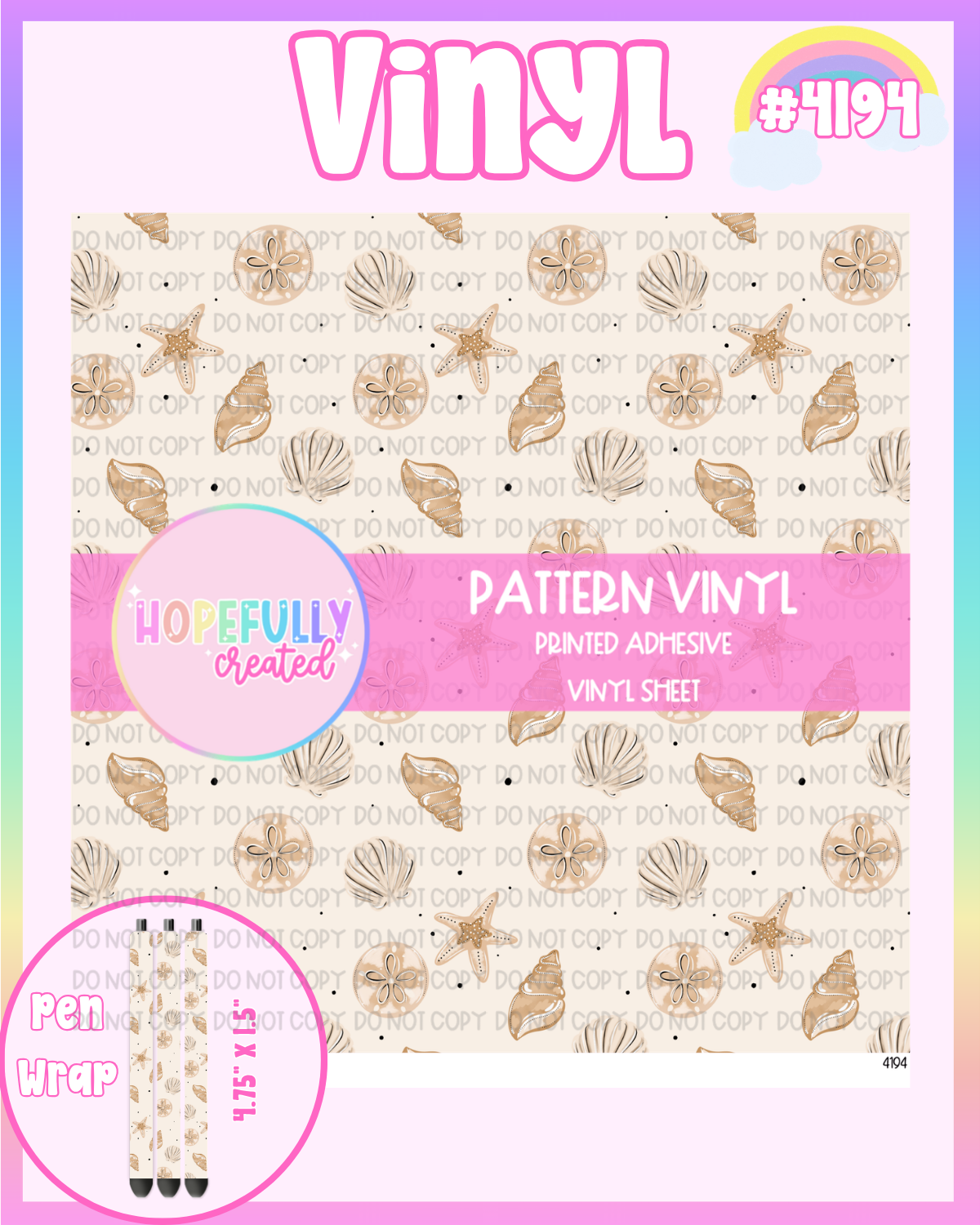 Seashells Vinyl Collection - 4194 – Hopefully Created