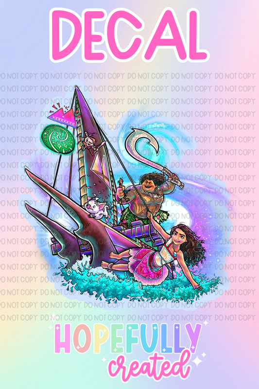 Princess Moana Decal-563 VIP