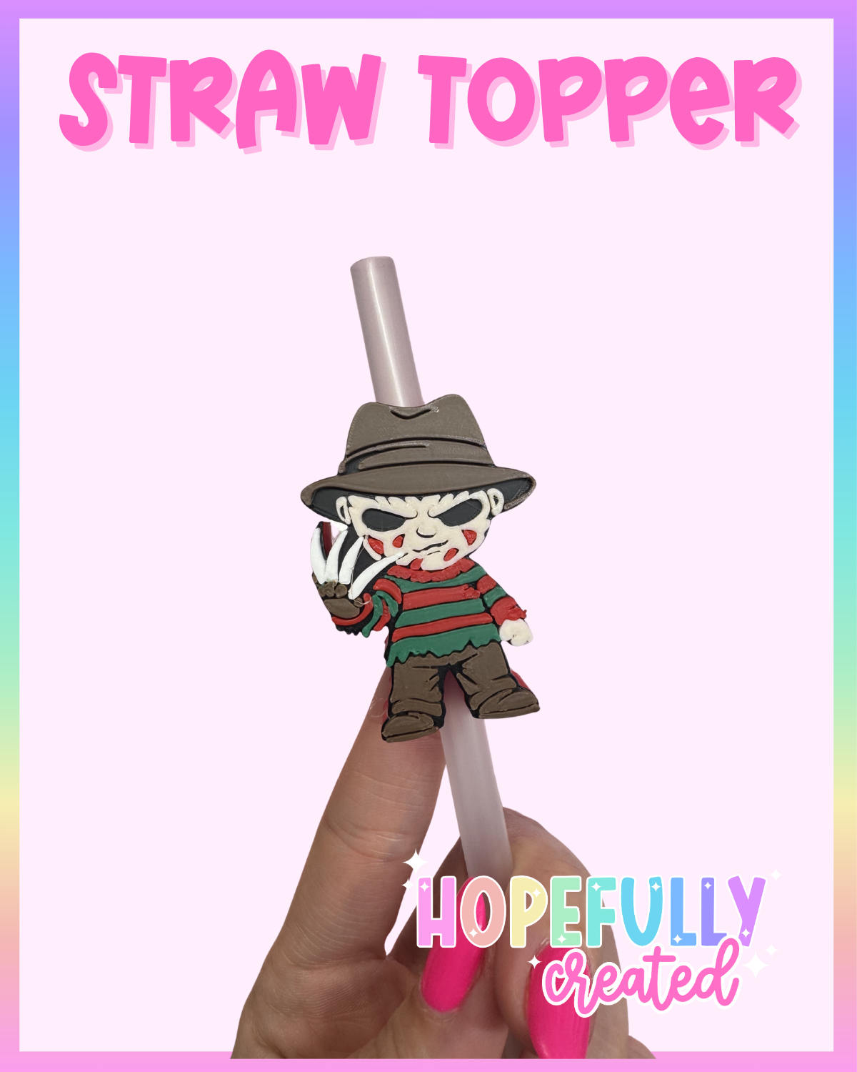 Horror Straw Topper