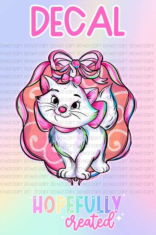Pink Cat Decal-565 VIP