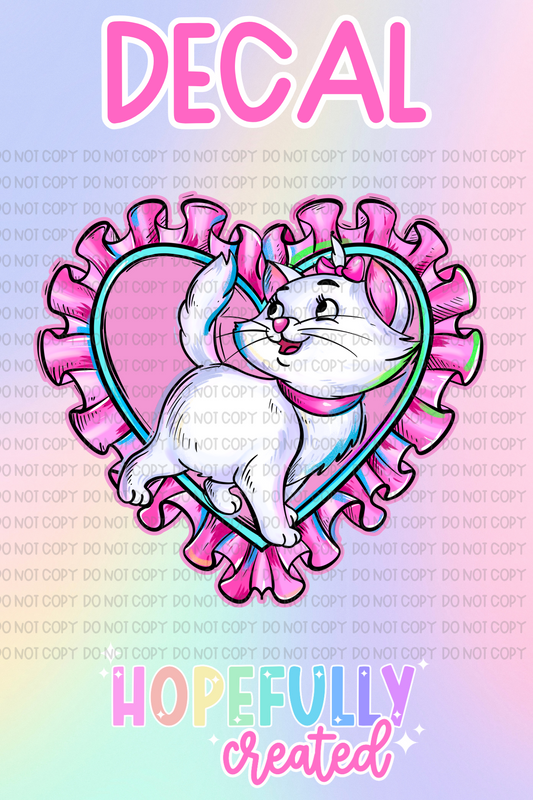 Pink Cat Decal-566 VIP
