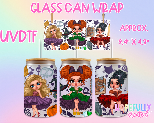 Sanderson Sisters UVDTF Glass Can Wrap