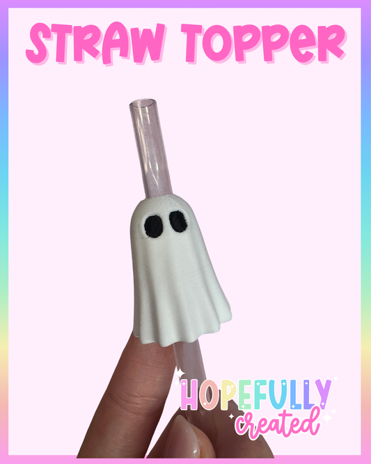 Ghost Straw Topper