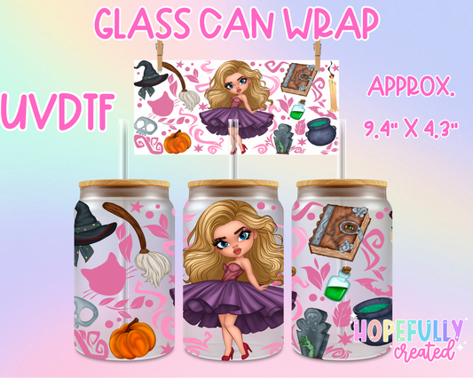 Sanderson Sisters Sara UVDTF Glass Can Wrap