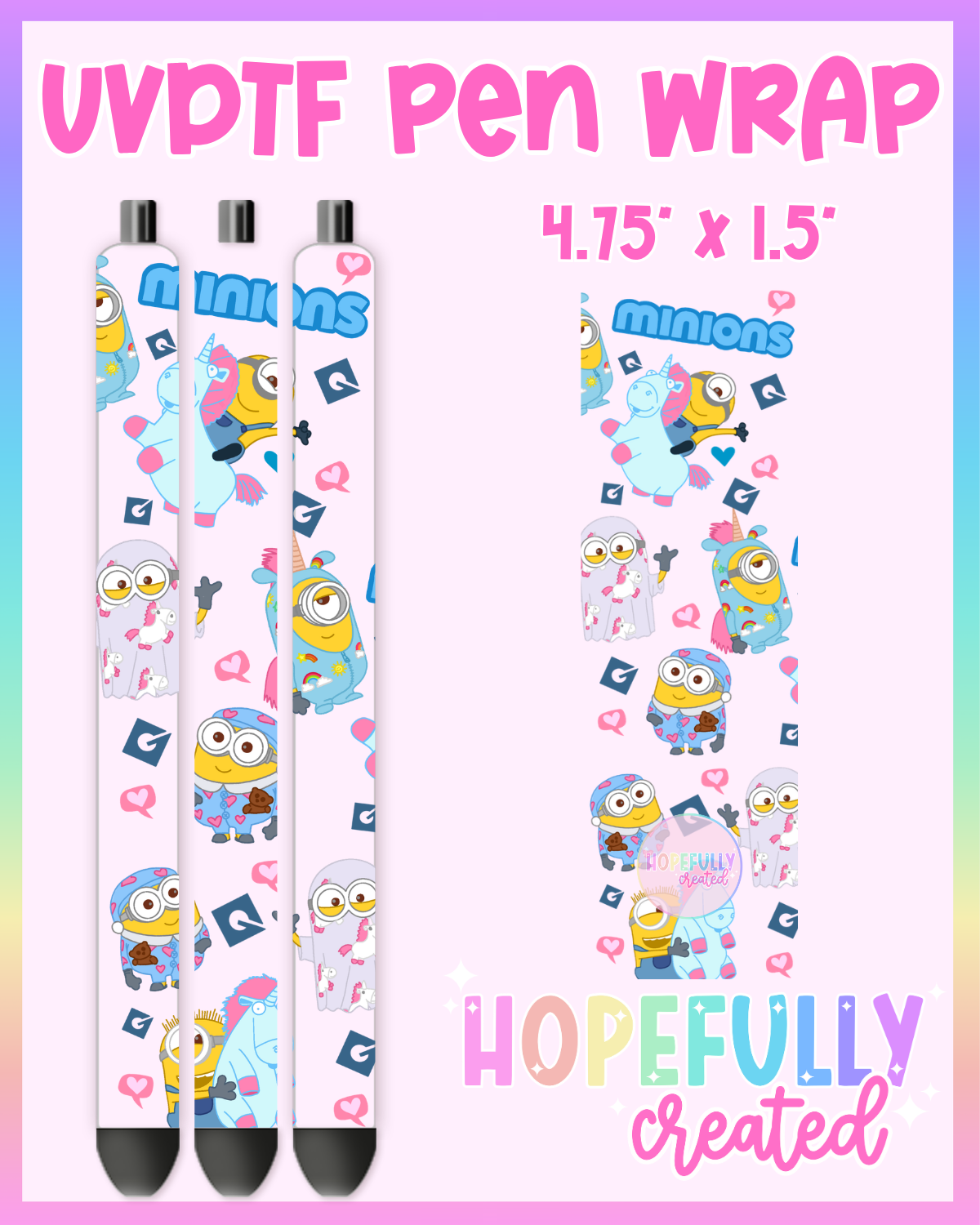 Yellow Guys UVDTF Pen Wrap
