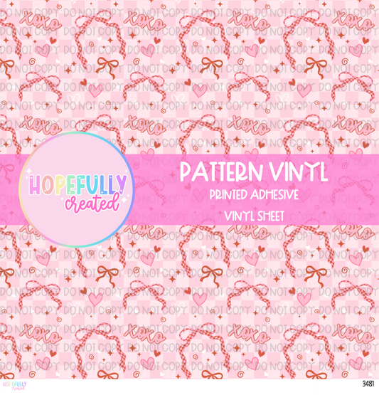 Valentine Bows Vinyl Collection - 3481
