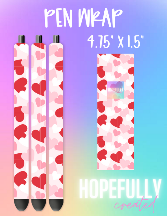 Hearts Pen Wrap-753