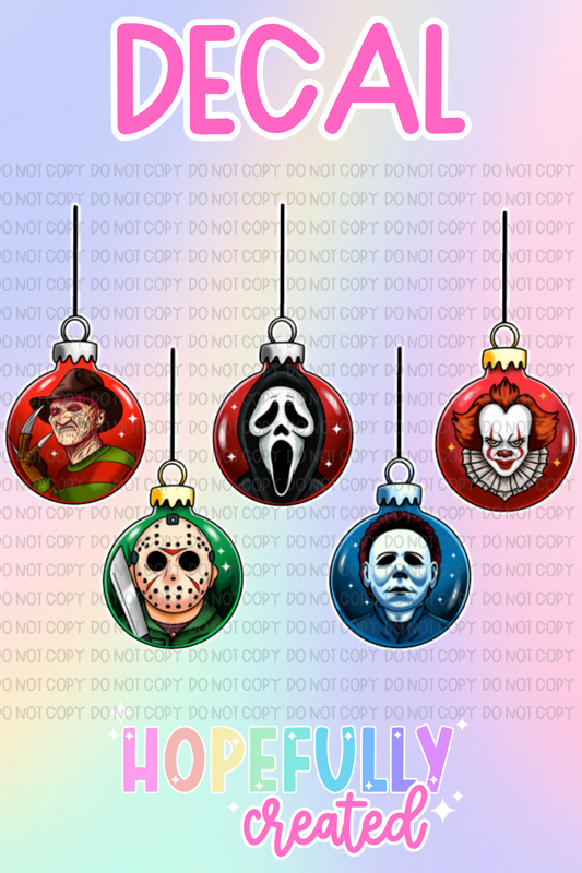 Horror Ornaments Decal-580 VIP