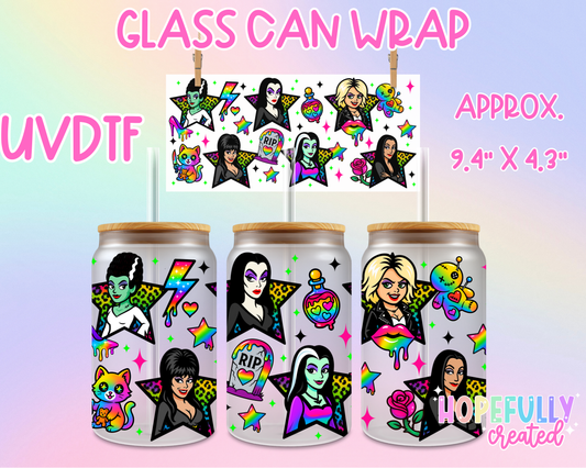 Horror Girls UVDTF Glass Can Wrap