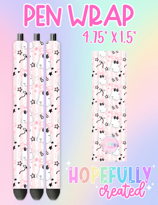 Pink Ghost Pen Wrap-3079