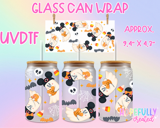 Ghost Mouse UVDTF Glass Can Wrap