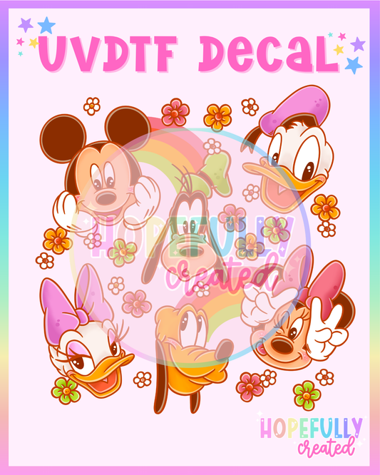 Mouse Friends UVDTF Decal
