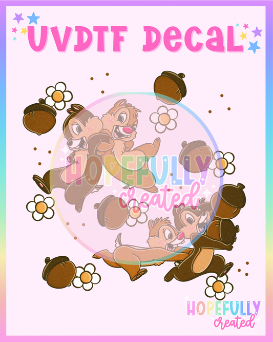 Chipmunks UVDTF Decal