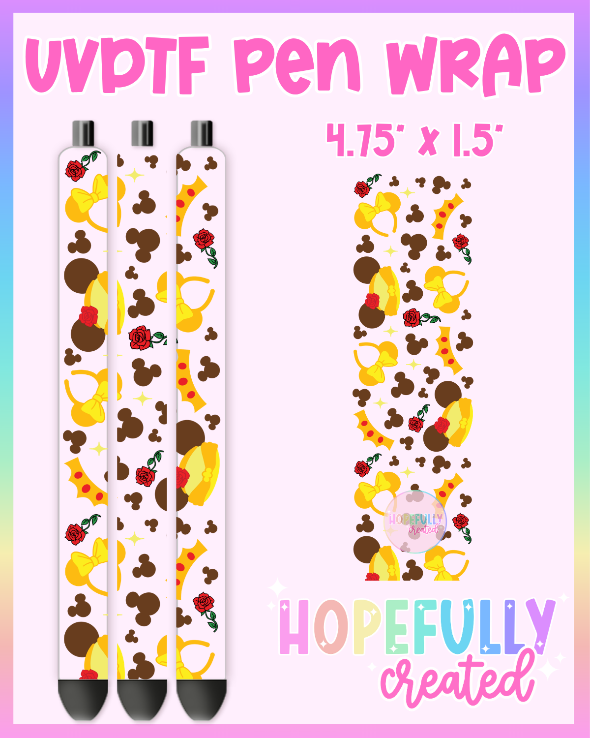 Belle UVDTF Pen Wrap
