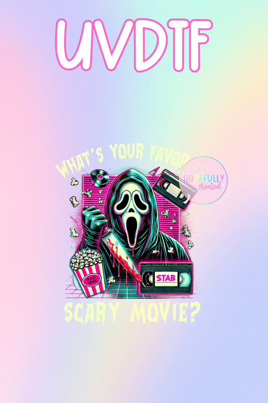 Scary Movie UVDTF Decal