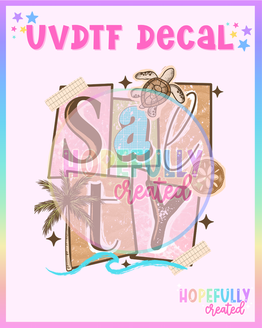 Salty UVDTF Decal