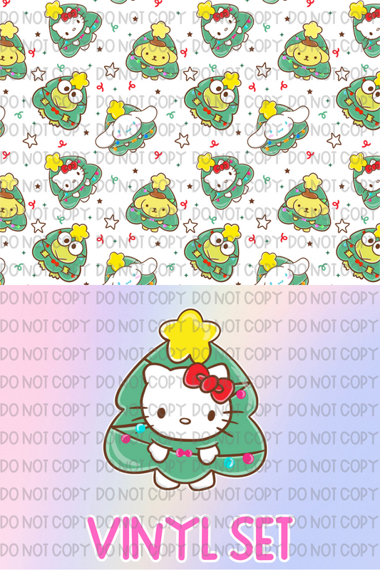 Christmas Kitty Vinyl Set