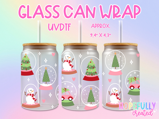 Snowglobes UVDTF Glass Can Wrap