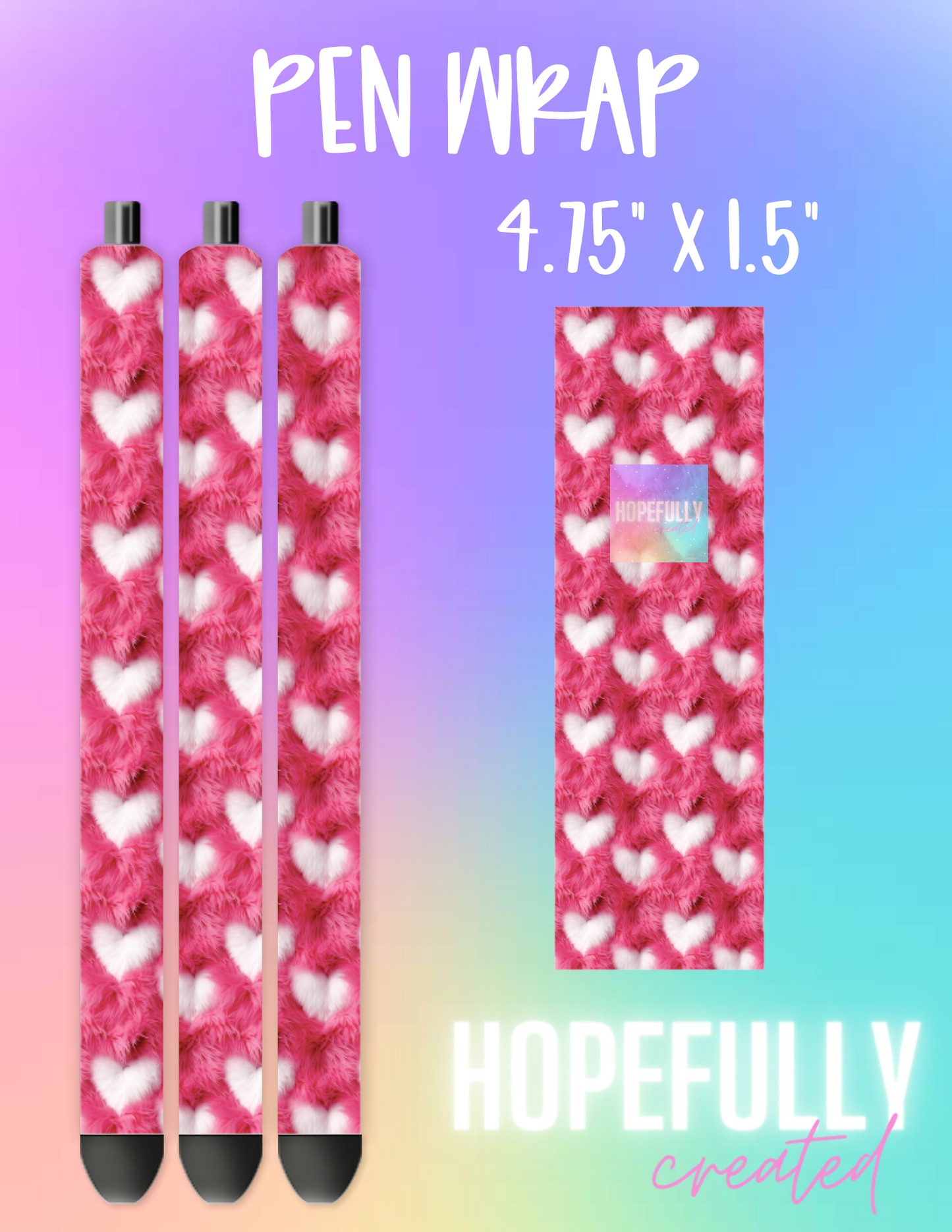 Hearts Pen Wrap-761