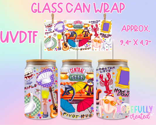 Friends UVDTF Glass Can Wrap