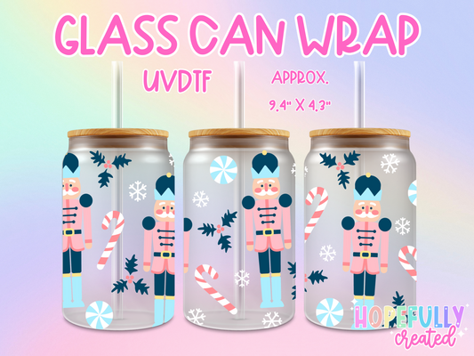 Nutcrackers UVDTF Glass Can Wrap