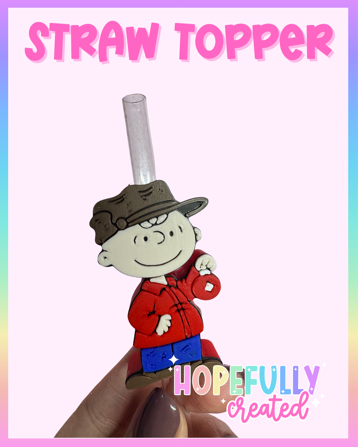 CB Christmas Straw Topper