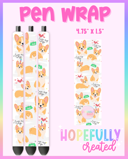 Corgi Pen Wrap- 4572