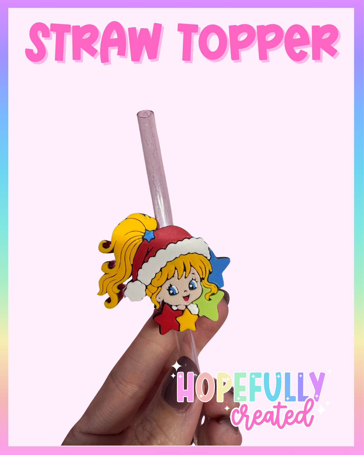 RB Christmas Straw Topper