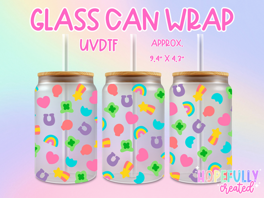 Marshmellows UVDTF Glass Can Wrap