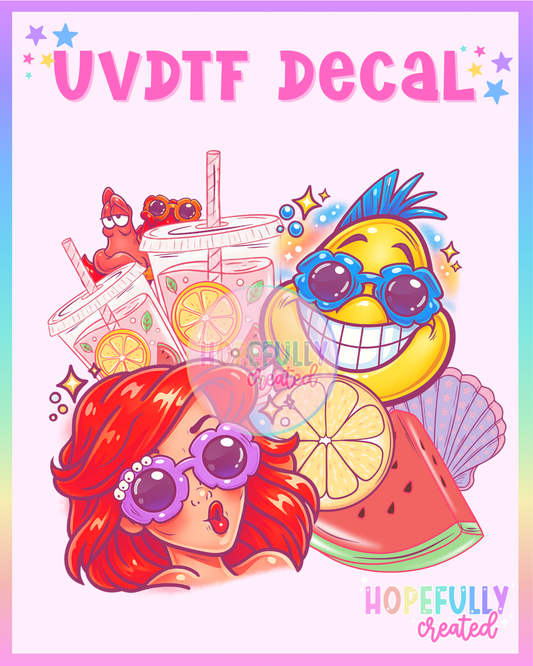 Mermaid UVDTF Decal