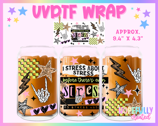 Stress UVDTF Glass Can Wrap