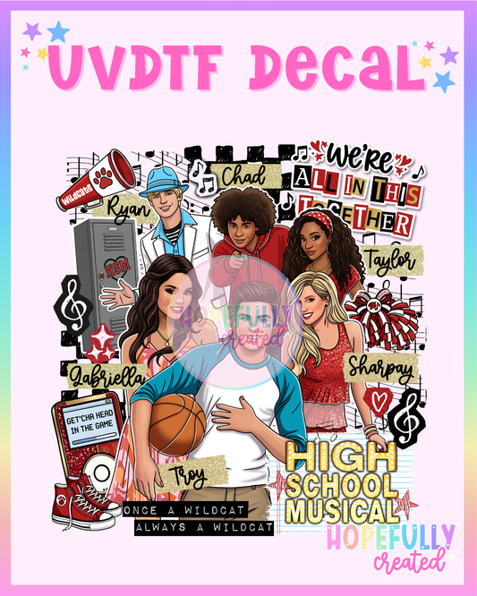 School Musical UVDTF Decal